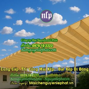 May Ép Bạt Mái Hiên Mái Xếp, Bạt Kéo Di Động Ngoài Trời Tại Vĩnh Long
