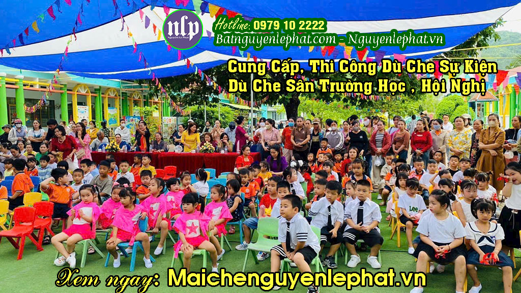 dù che nắng mưa sân trường