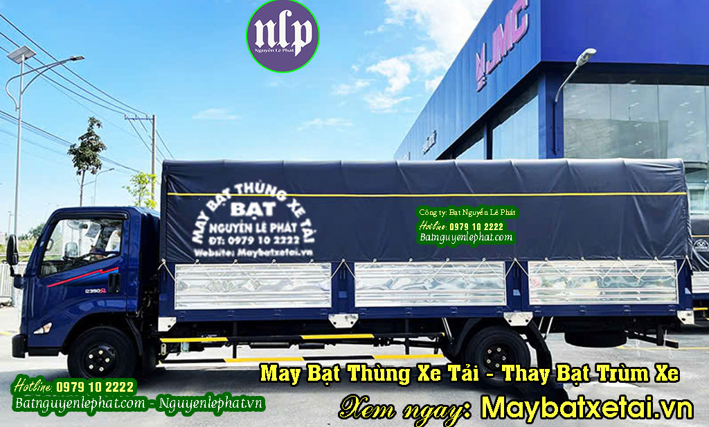 thay bạt trùm xe tải vận chuyển hàng hóa