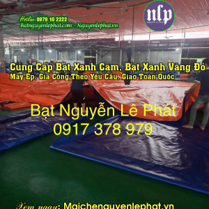 May ép bạt xanh cam