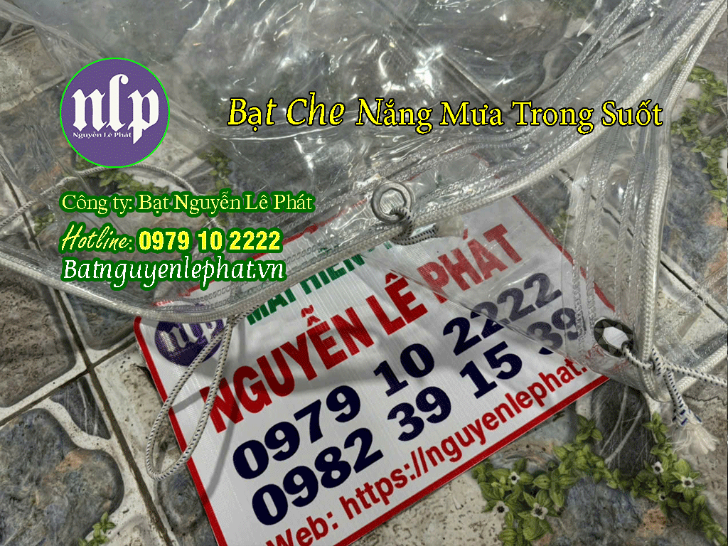 Bạt trong suốt PVC che nắng mưaBạt trong suốt PVC che nắng mưa Bạt trong suốt PVC che nắng mưa