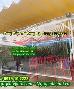 Bạt trong suốt PVC che nắng mưa - May bạt theo yêu cầu HCM
