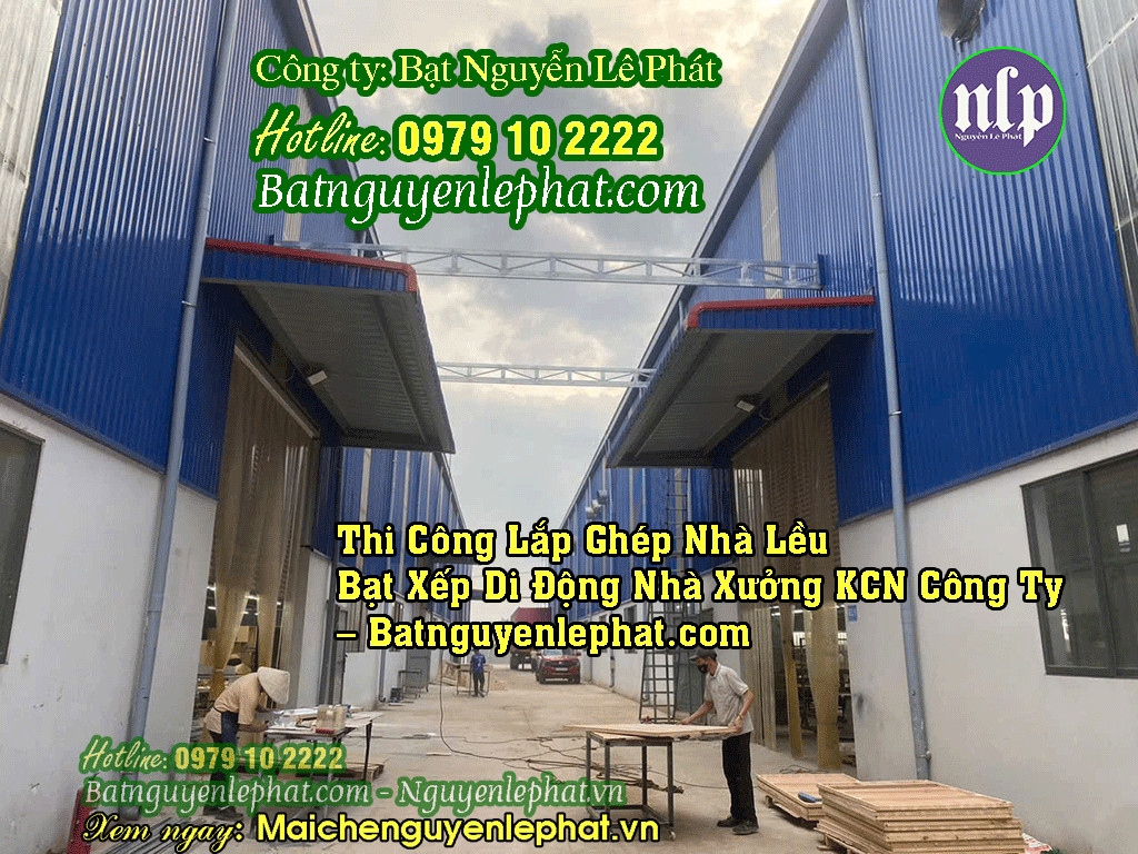 Thi Công Nhà lều mái vòm di động tại KCN Biên Hòa