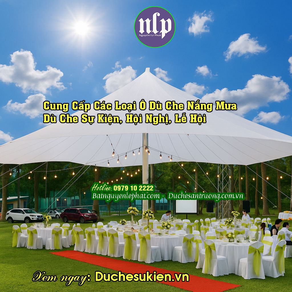 Dù che nắng ngoài trời sự kiện Dù che nắng ngoài trời sự kiện