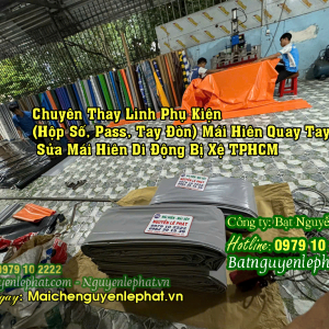 Gia Công May Ép Bạt Xếp , Bạt Kéo Mái Hiên Che Nắng Mưa Hàn Quốc Tại Phú Quốc Kiên Giang