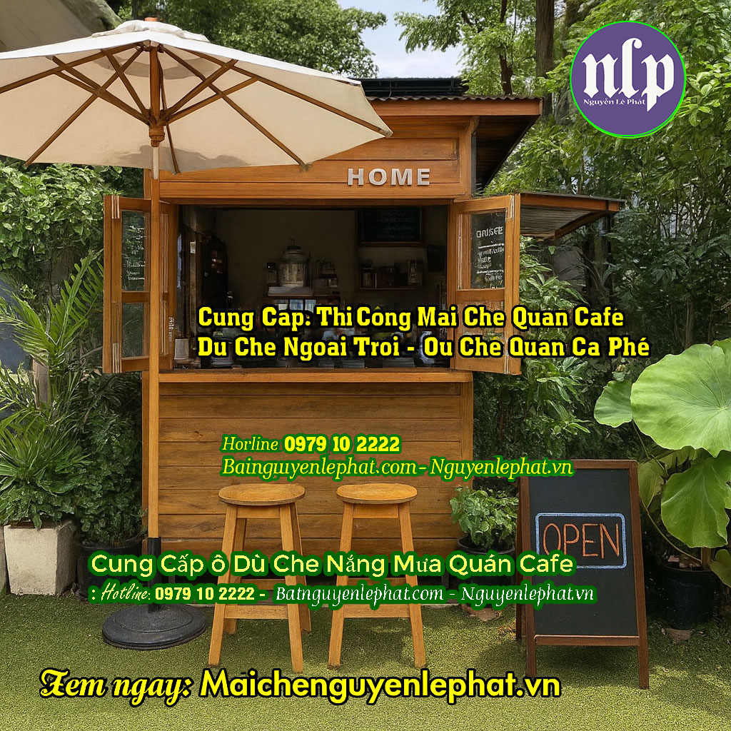 Bán Ô Dù Che Nắng Quán Cafe Vĩnh Long
