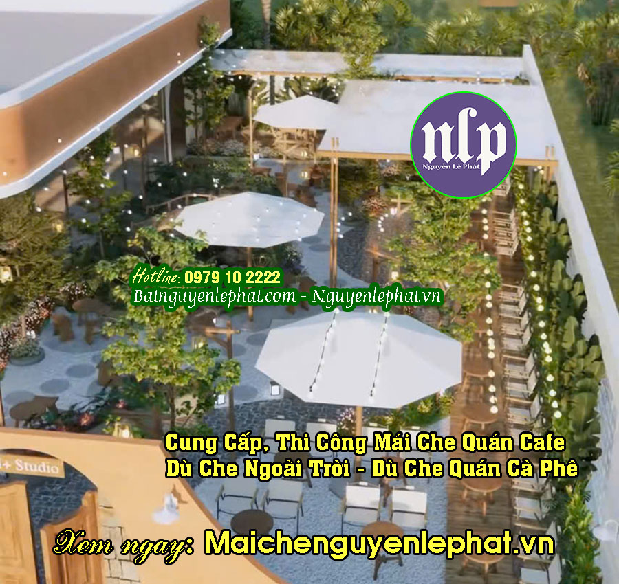 Dù Che Nắng Mưa - Dù Che Quán Cafe Cà Phê Tại Thuận An Lái Thiêu VinCom 550