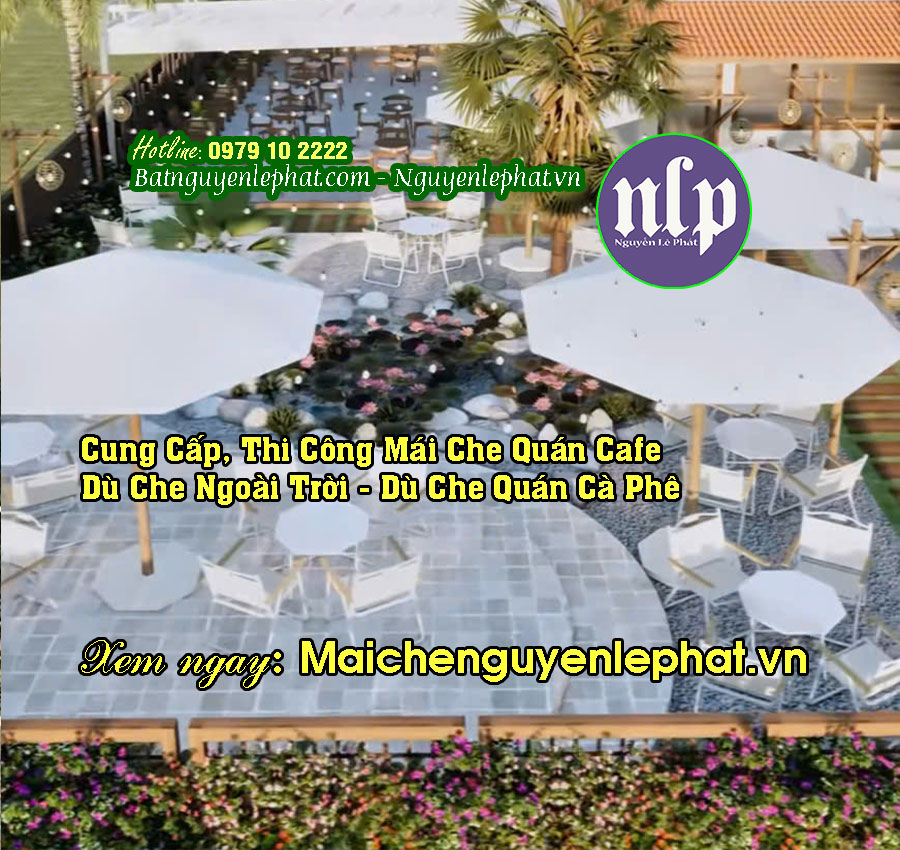 Dù che quán cafe cao cấp tại Thuận An – Điểm nhấn thu hút khách hàng Dù che quán cafe cao cấp tại Thuận An – Điểm nhấn thu hút khách hàng