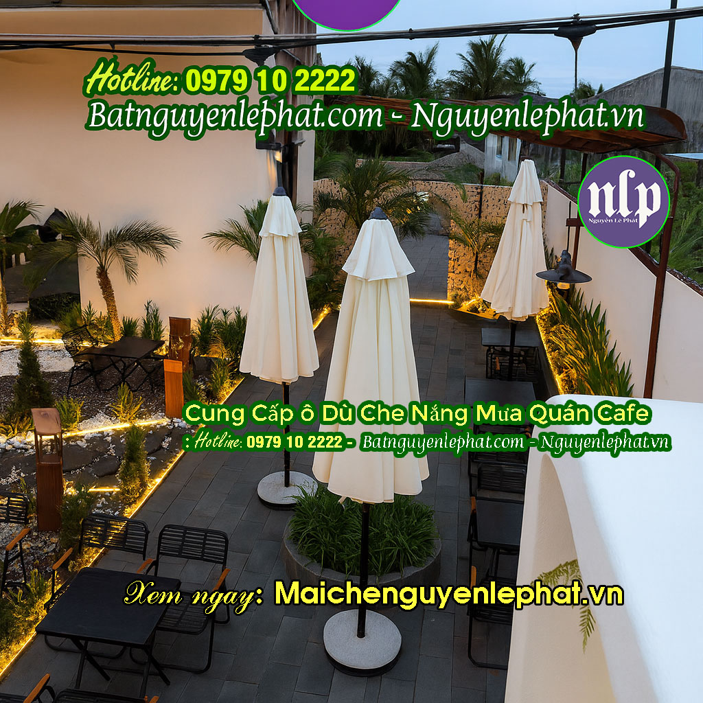 Dù Che Quán Bán Hàng - Dù Che Quán Cà Phê Cafe Tại Thủ Dầu Một