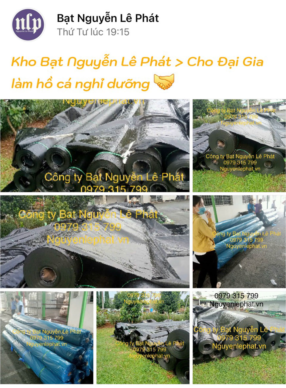 Bạt Nhựa HDPE Lót Hồ Tại Tân Lập, Đắk Lắk Bạt Nhựa HDPE Lót Hồ Tại Tân Lập, Đắk Lắk
