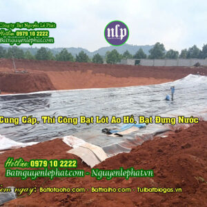 Bạt Nhựa HDPE Lót Ao Hồ Chứa Nước Tưới Tại Tân Uyên
