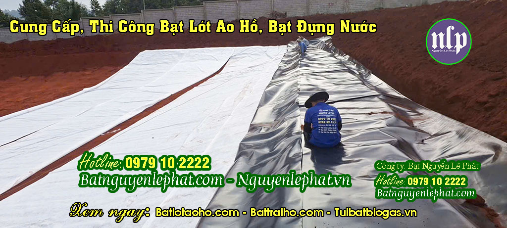 Thi công bạt nhựa HDPE lót hồ tại Bạc Liêu Thi công bạt nhựa HDPE lót hồ tại Bạc Liêu