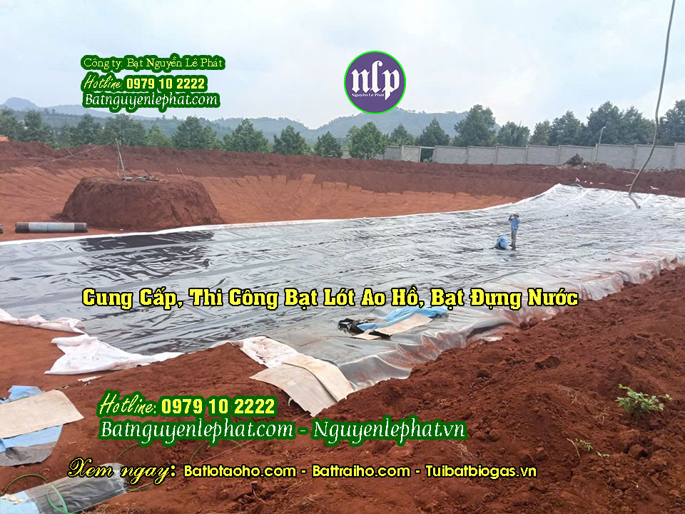 Bạt Nhựa HDPE Lót Ao Hồ Chứa Nước Tưới Tại Tân Uyên Bạt Nhựa HDPE Lót Ao Hồ Chứa Nước Tưới Tại Tân Uyên