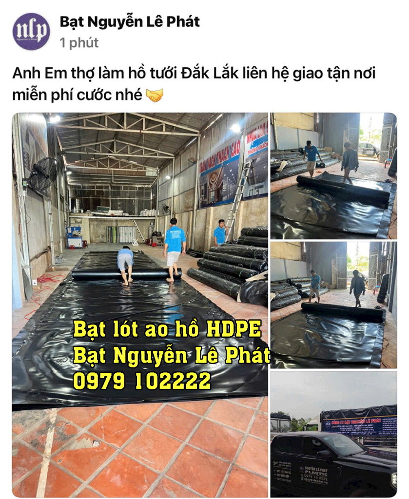 BẠT LÓT HỒ HDPE
