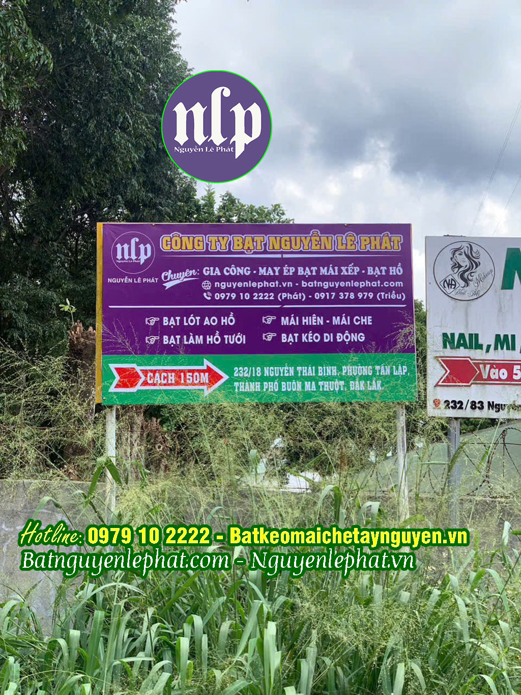 Kho xưởng bạt lót hồ Lê Phát