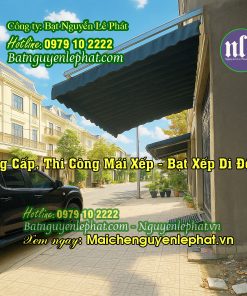 Mái hiên mái xếp di động che nắng mưa ngoài trời
