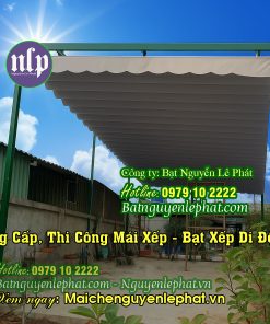 Thi công bạt kéo che nắng mưa ngoài trời