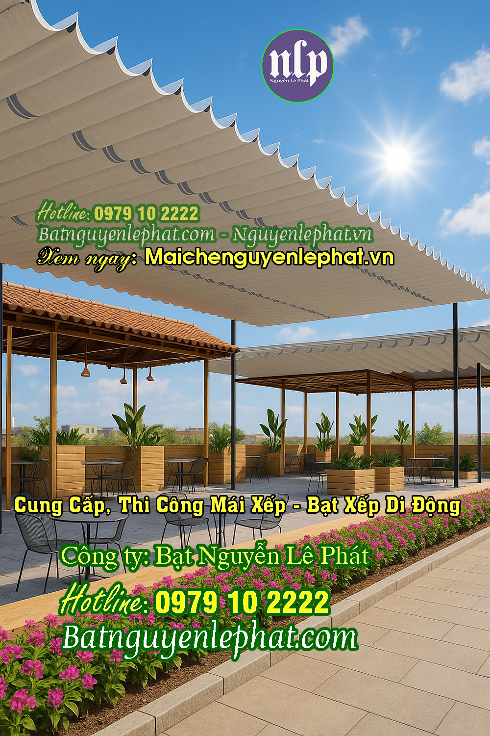 Xưởng May Ép Bạt Mái Hiên Mái Xếp Che Nắng Kon Tum, Buôn Ma Thuột