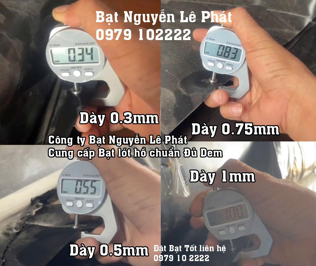 cung cấp bạt lót hồ đủ chuẩn DEM
