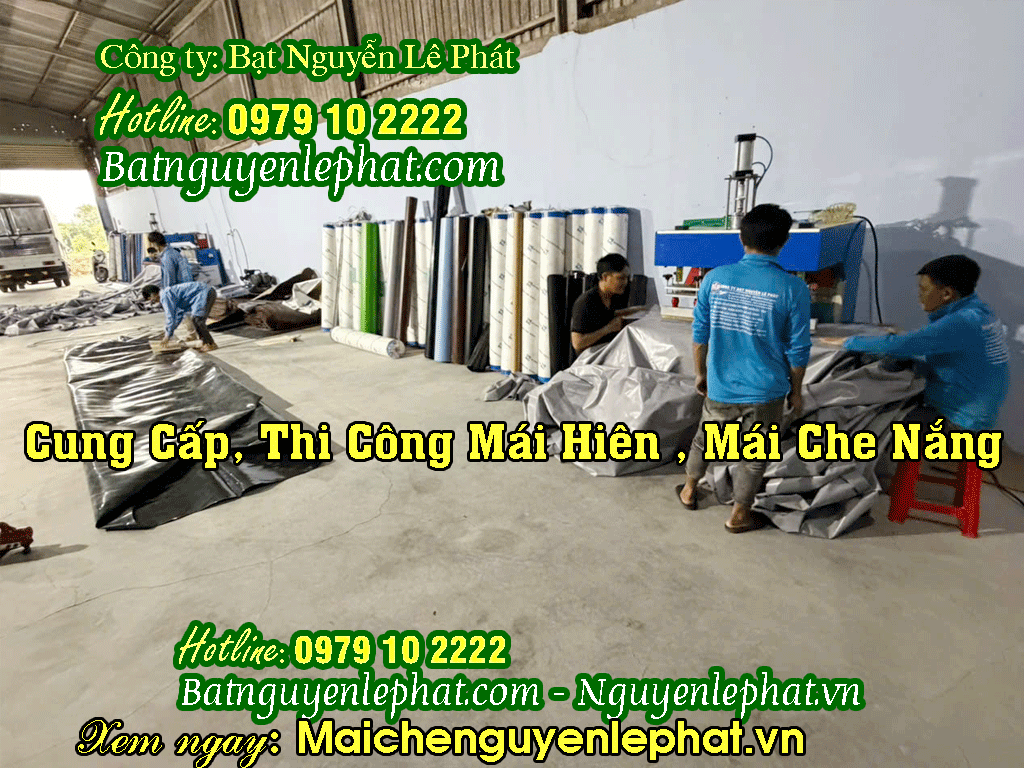bạt che nắng mưa ngoài trời buôn ma thuột