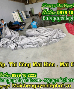 Gia Công May Ép Bạt Mái Hiên Mái Xếp, Bạt Kéo Che Nắng Tại Thuận An